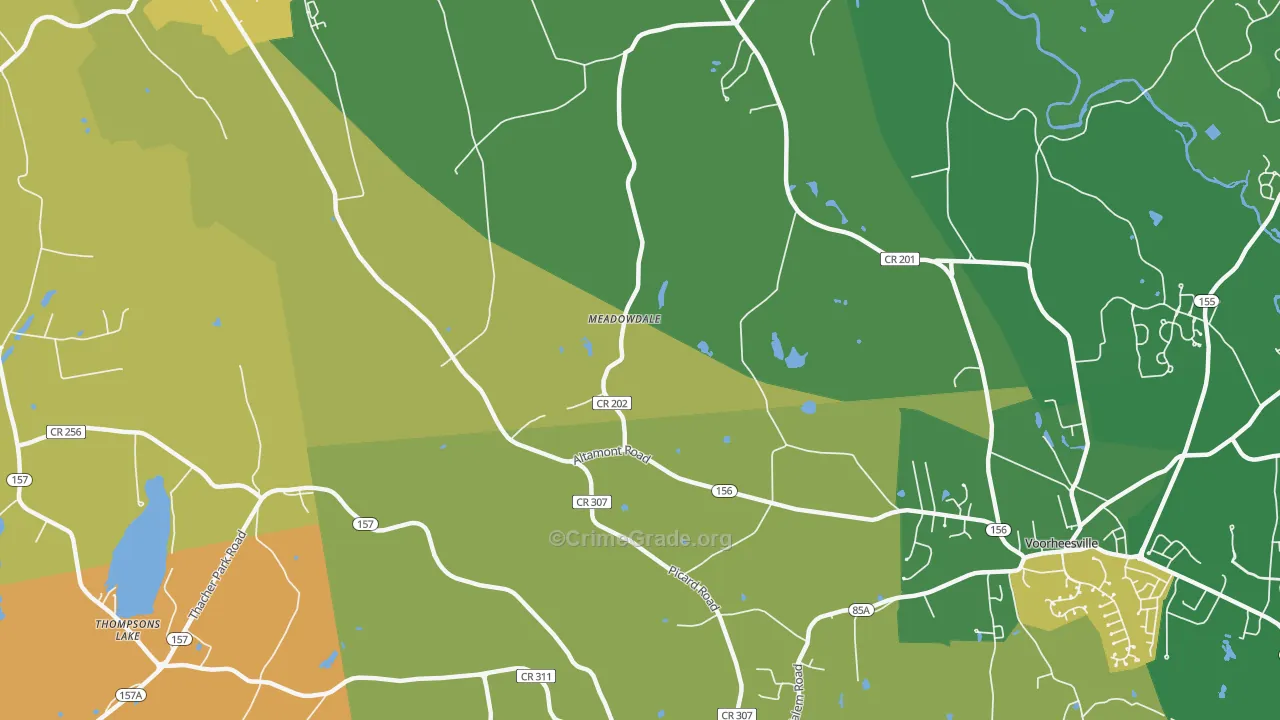 Meadowdale, NY Map of Murder Rates