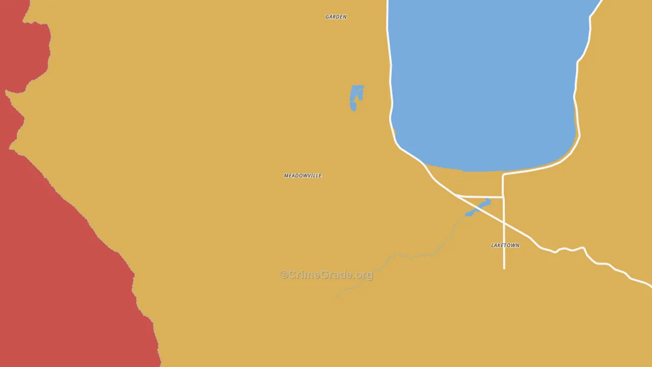 Meadowville, UT Map of Murder Rates