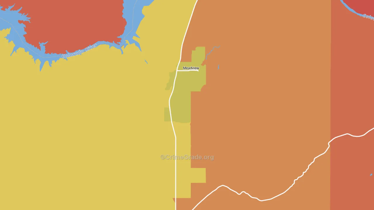 Meadview, AZ Map of Murder Rates