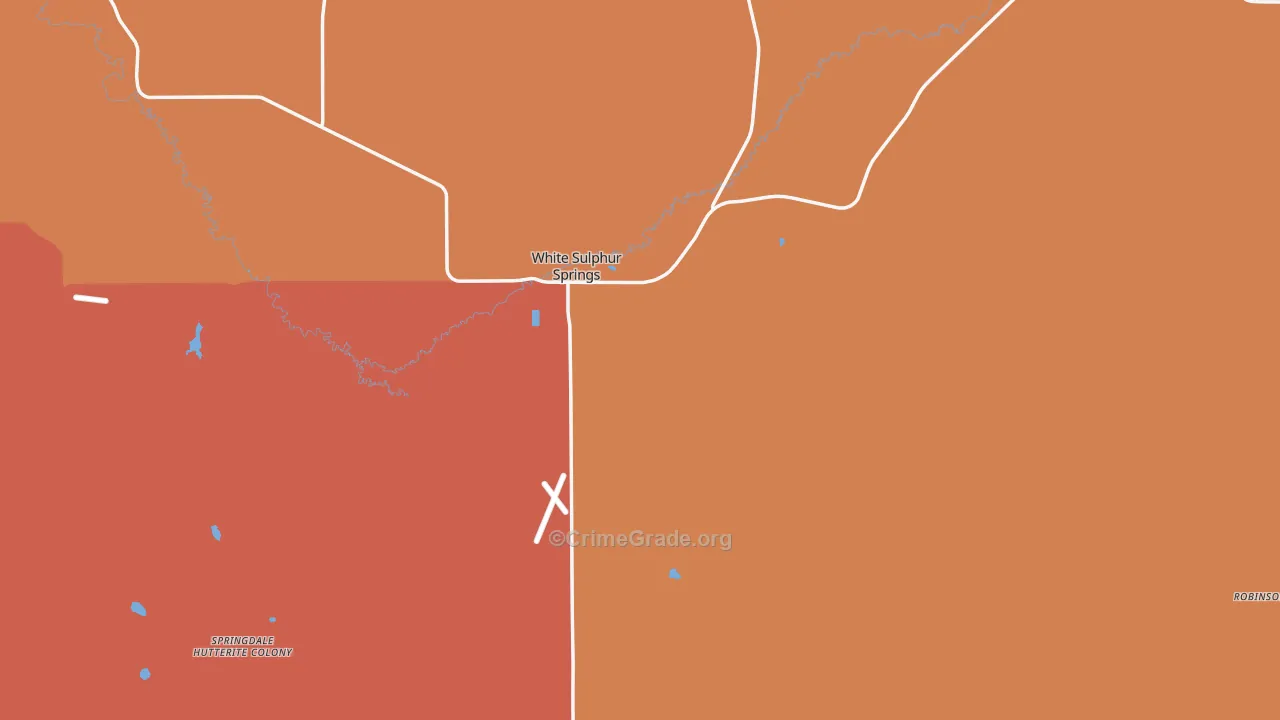 Meagher County, MT Map of Murder Rates