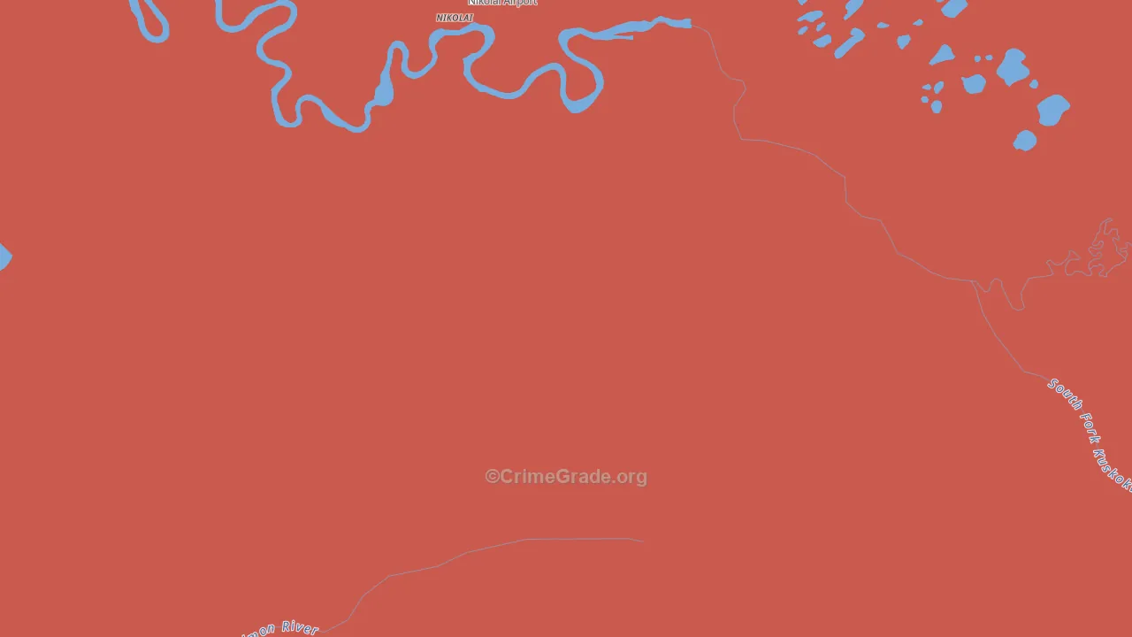 Medfra, AK Map of Murder Rates