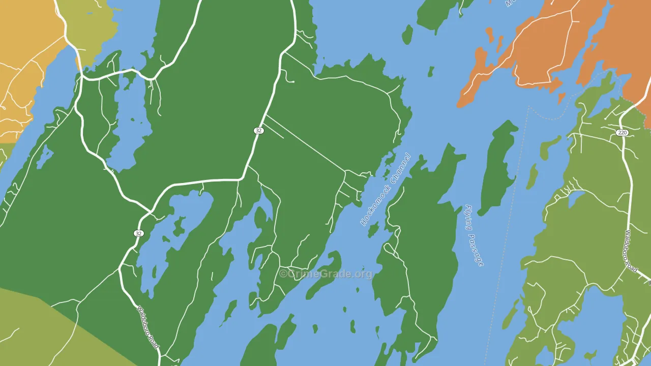 Medomak, ME Map of Murder Rates
