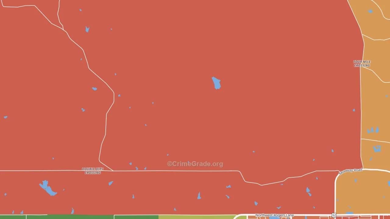 Meers, OK Map of Murder Rates