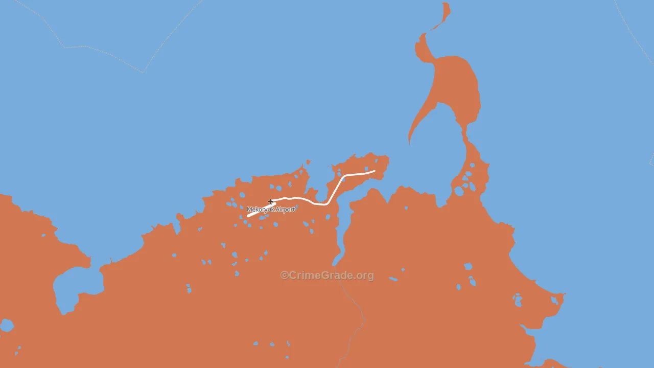 Mekoryuk, AK Map of Murder Rates