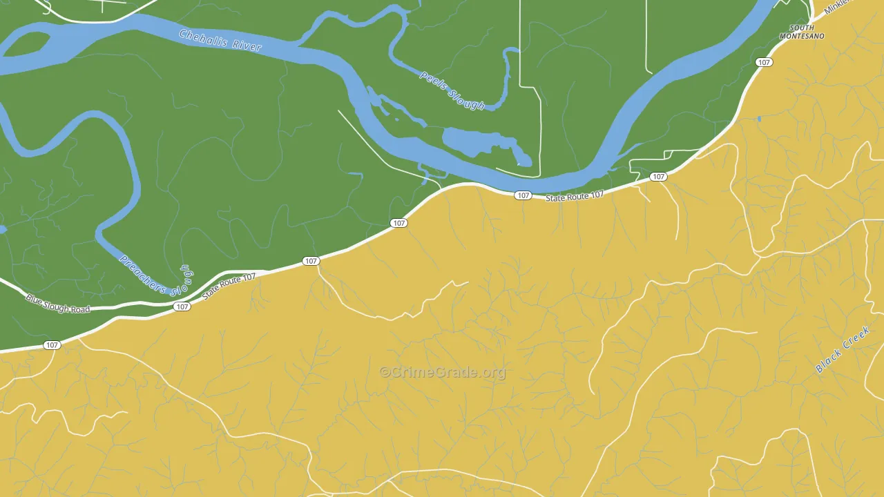 Melbourne, WA Map of Murder Rates