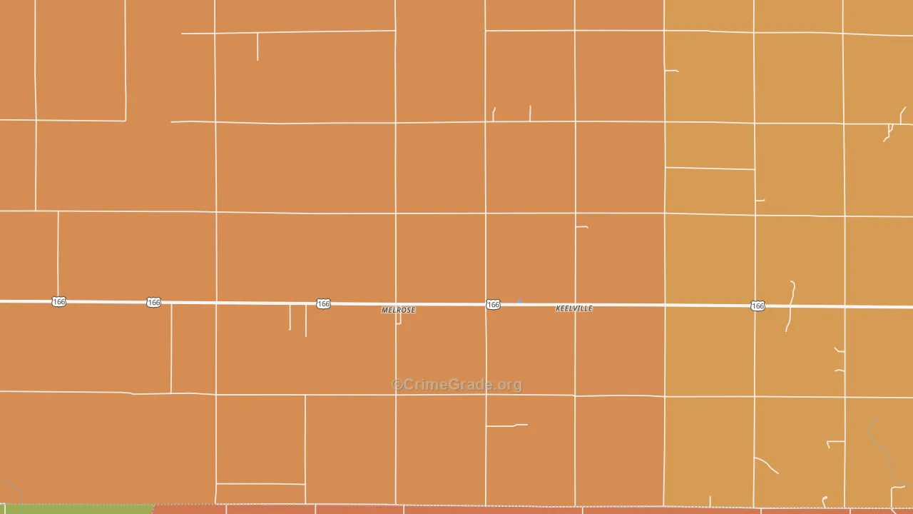 Melrose, KS Map of Murder Rates