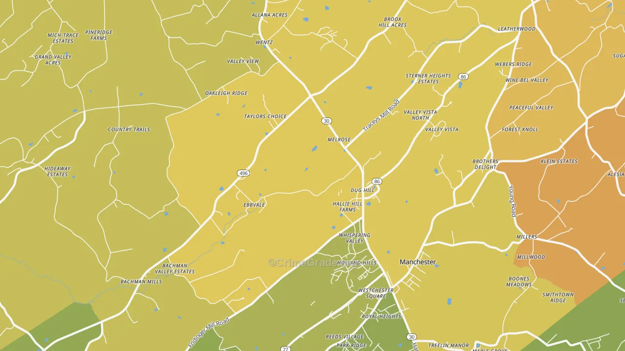 Melrose, MD Map of Murder Rates