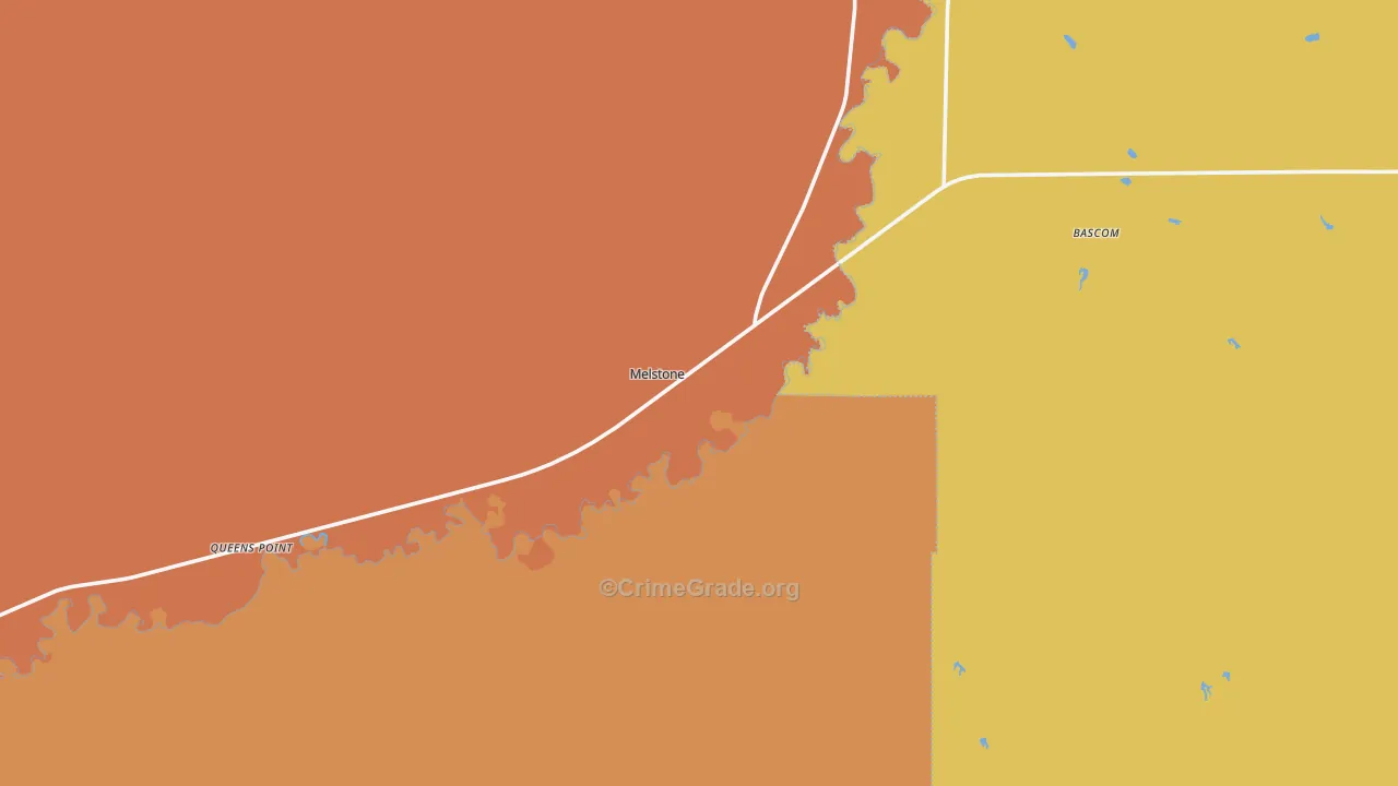 Melstone, MT Map of Murder Rates