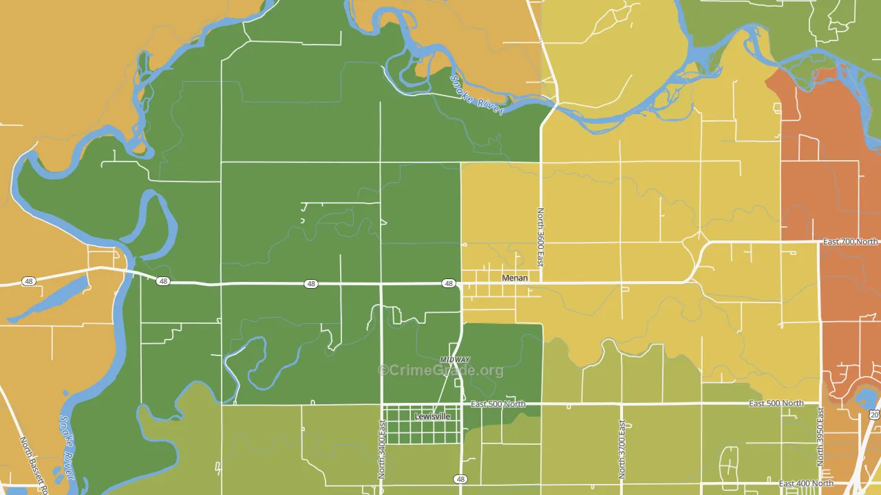 Menan, ID Map of Murder Rates
