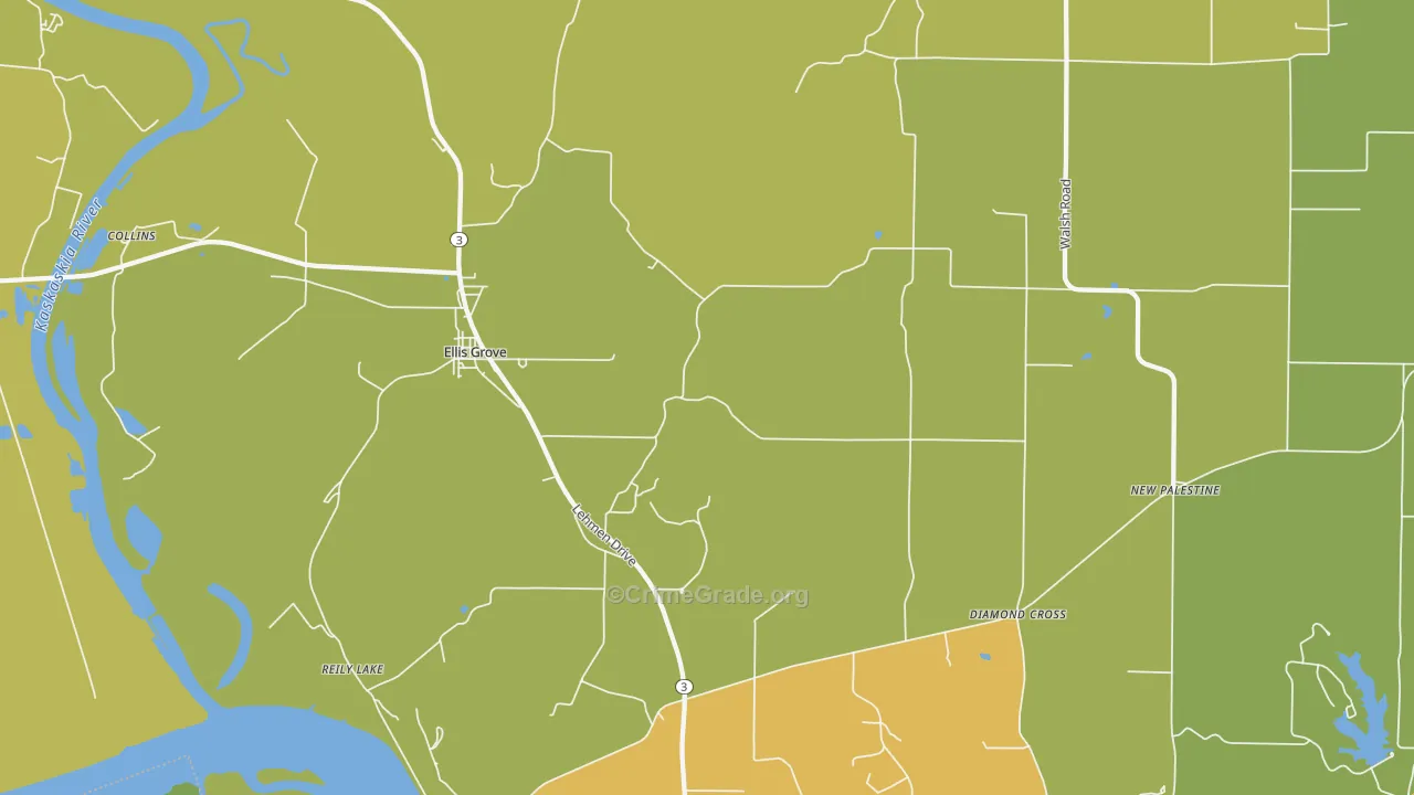 Menard, IL Map of Murder Rates