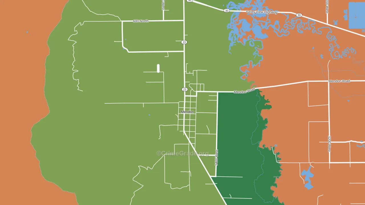 Mendon, UT Map of Murder Rates