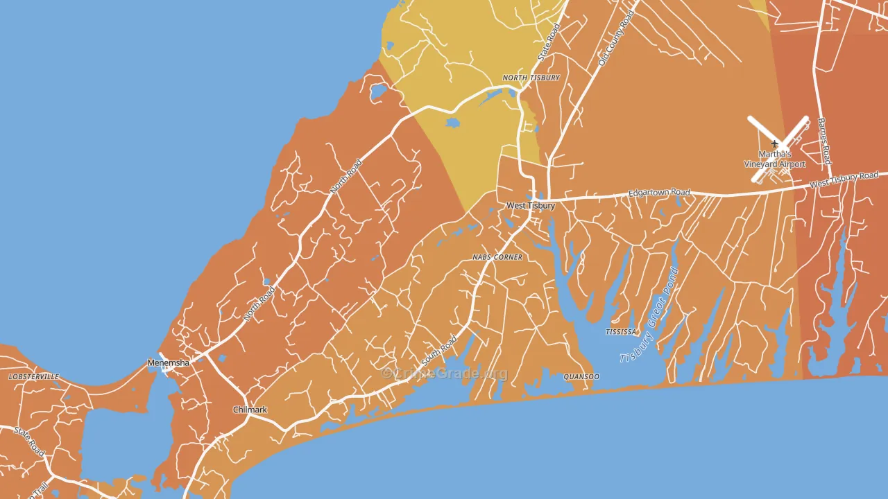 Menemsha, MA Map of Murder Rates