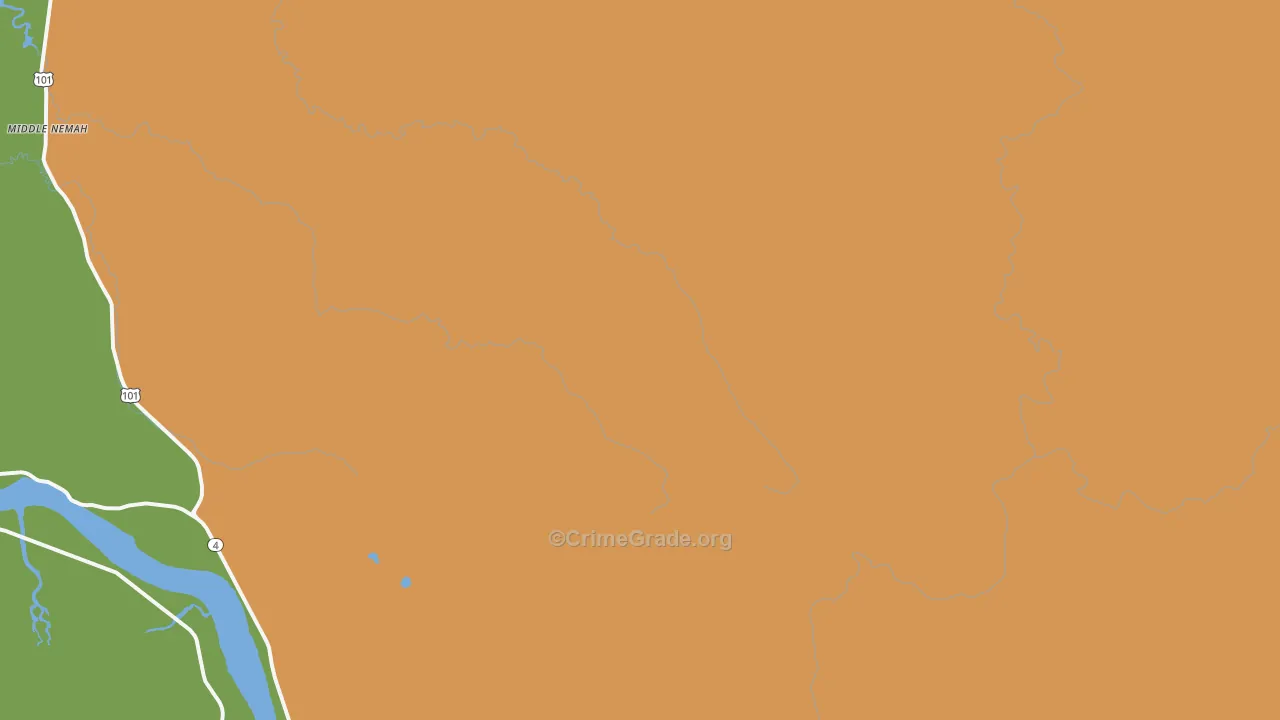 Menlo, WA Map of Murder Rates