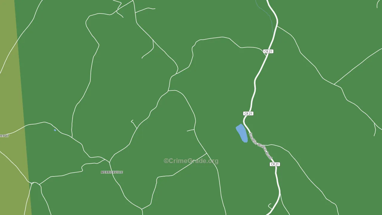 Merrickville, NY Map of Murder Rates