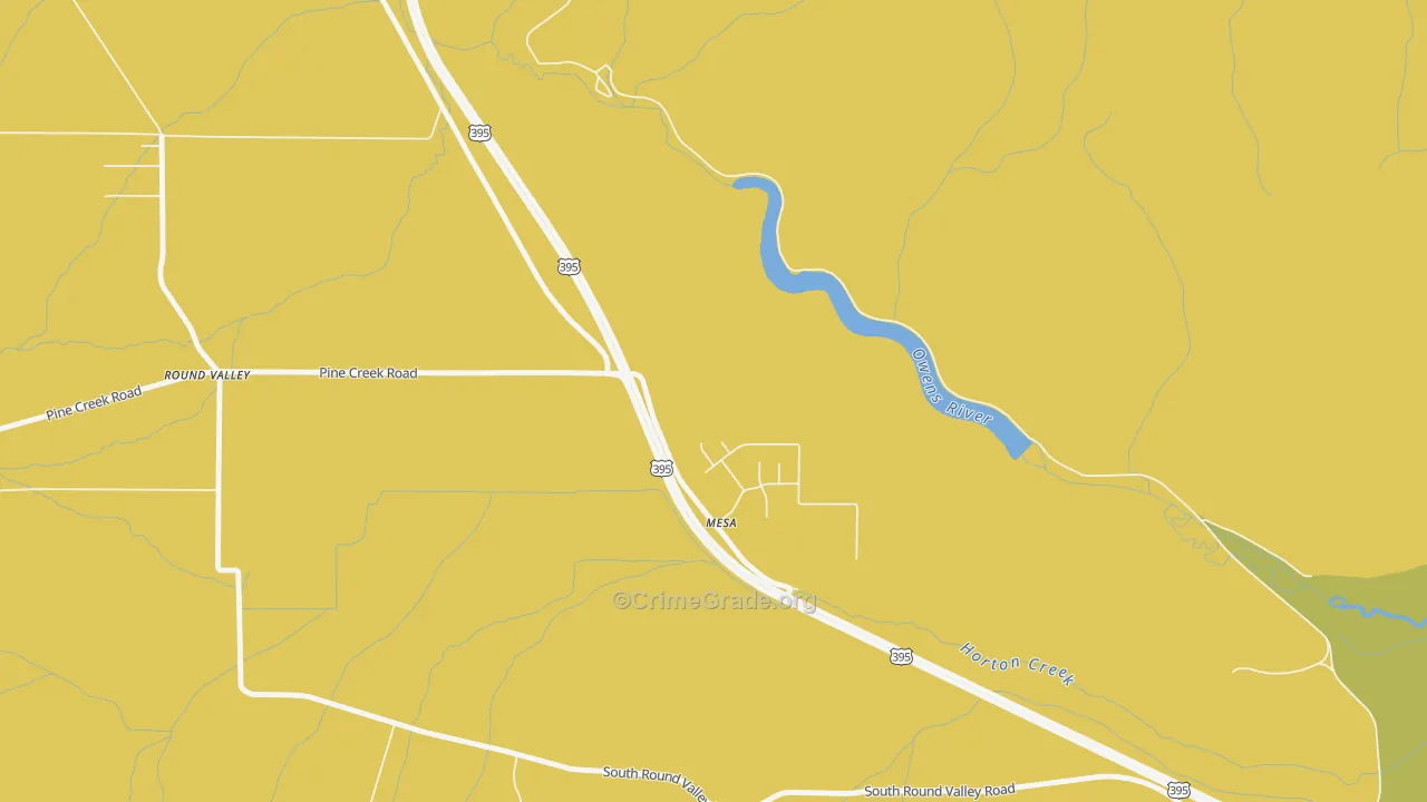 Mesa, CA Map of Murder Rates