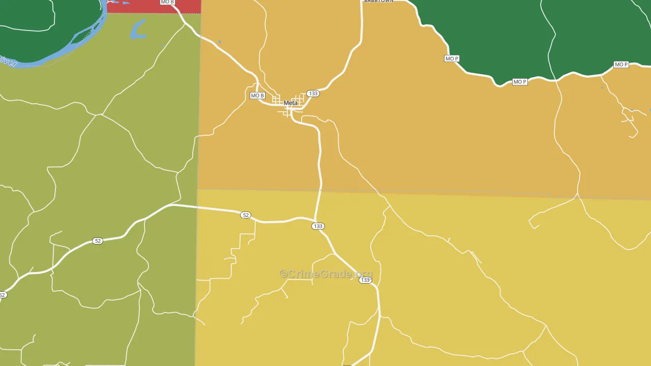 Meta, MO Map of Murder Rates