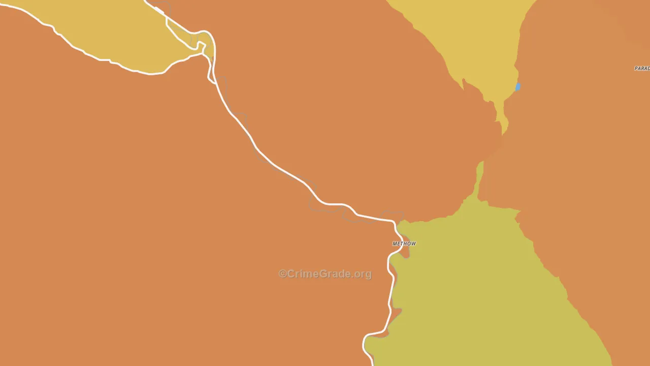 Methow, WA Map of Murder Rates