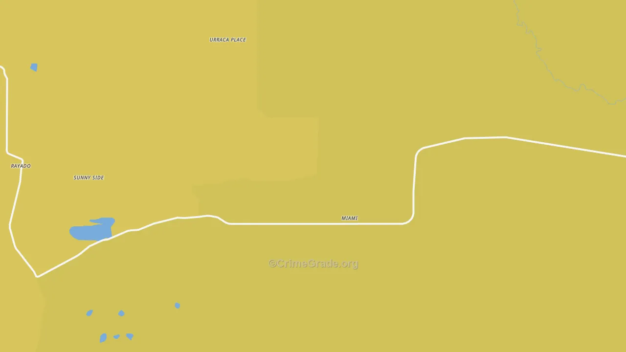 Miami, NM Map of Murder Rates