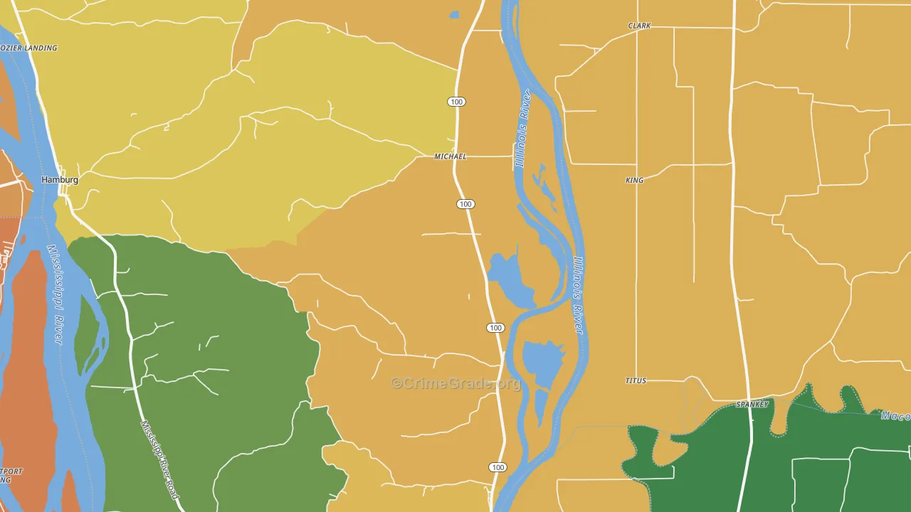 Michael, IL Map of Murder Rates