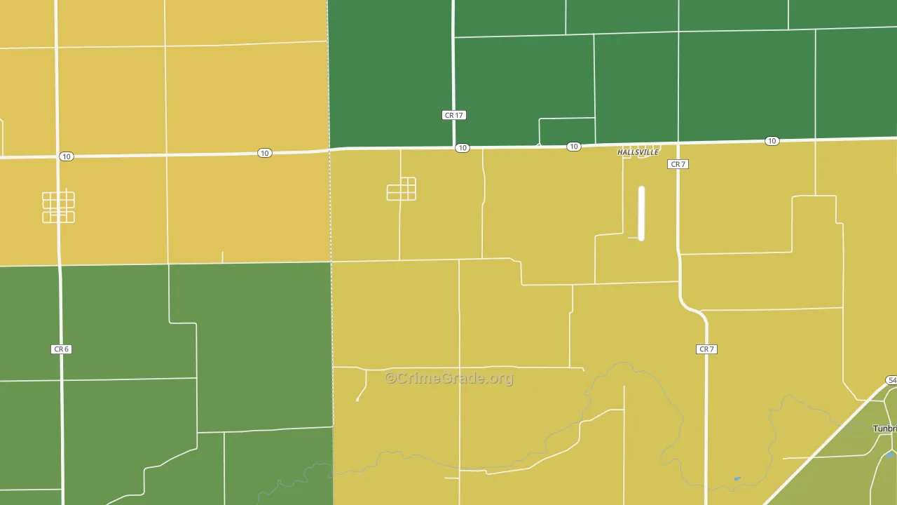 Midland City, IL Map of Murder Rates