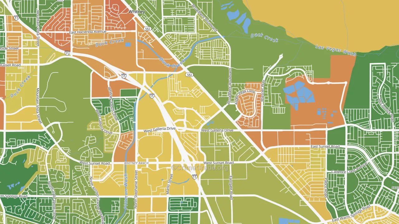 Midway, Henderson, NV Map of Murder Rates