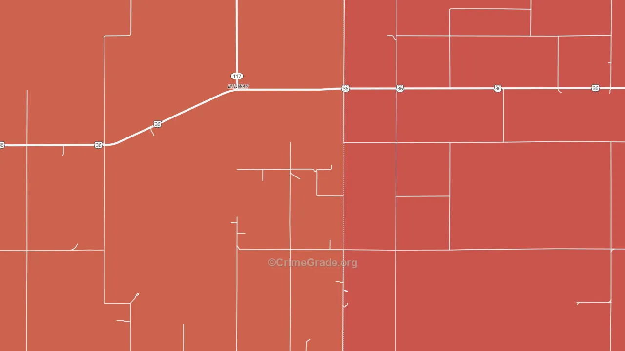 Midway, KS Map of Murder Rates