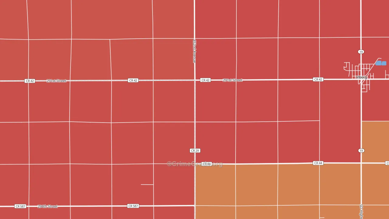 Midway, SD Map of Murder Rates