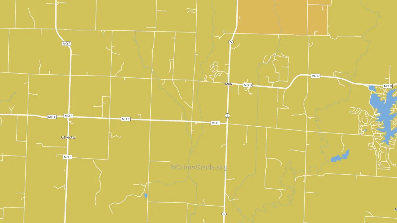 Mike, MO Map of Murder Rates