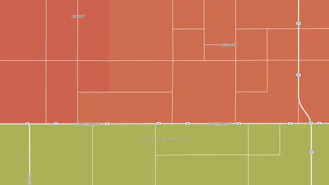 Millarton, ND Map of Murder Rates