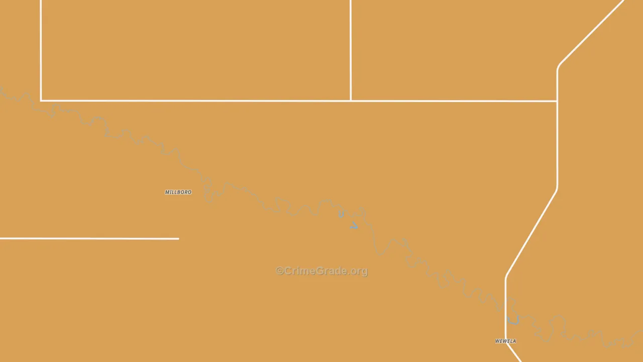 Millboro, SD Map of Murder Rates