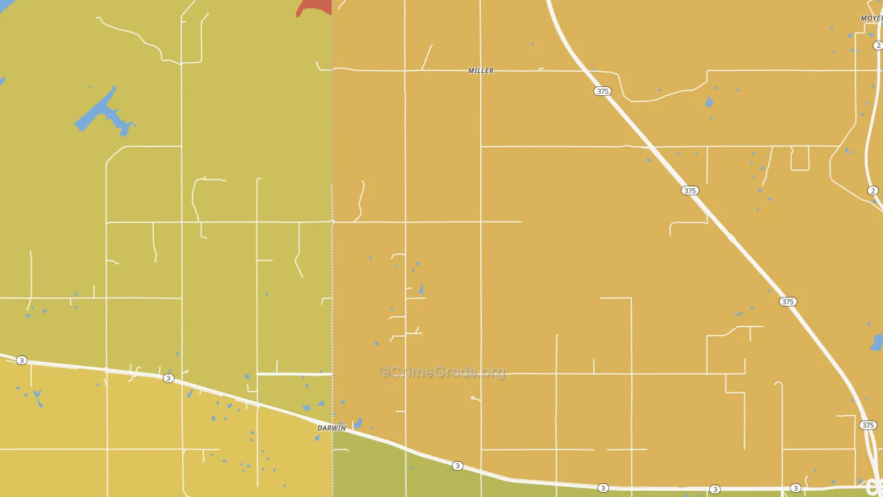 Miller, OK Map of Murder Rates
