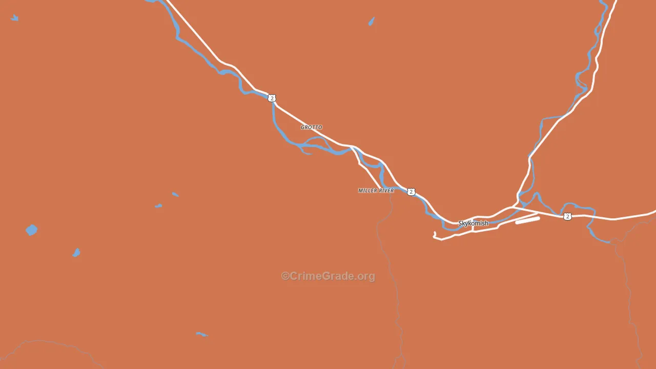 Miller River, WA Map of Murder Rates