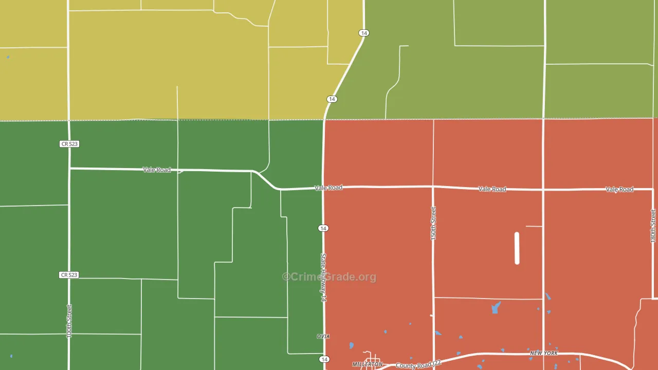 Millerton, IA Map of Murder Rates