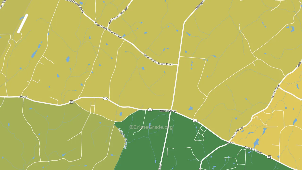 Millingport, NC Map of Murder Rates
