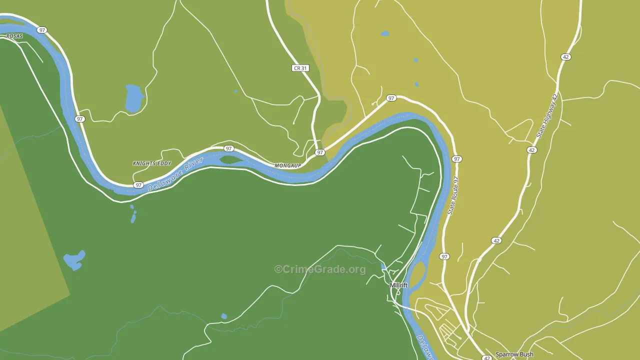 Millrift, PA Map of Murder Rates