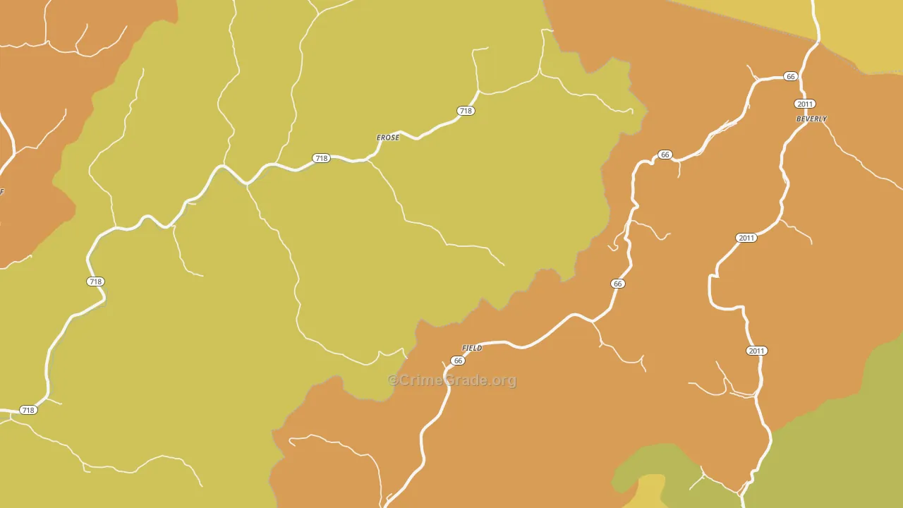 Mills, KY Map of Murder Rates