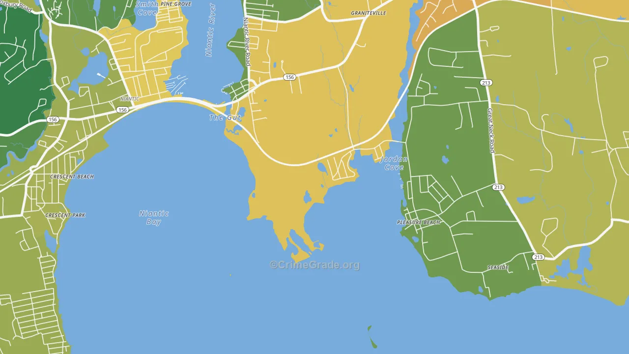 Millstone, CT Map of Murder Rates