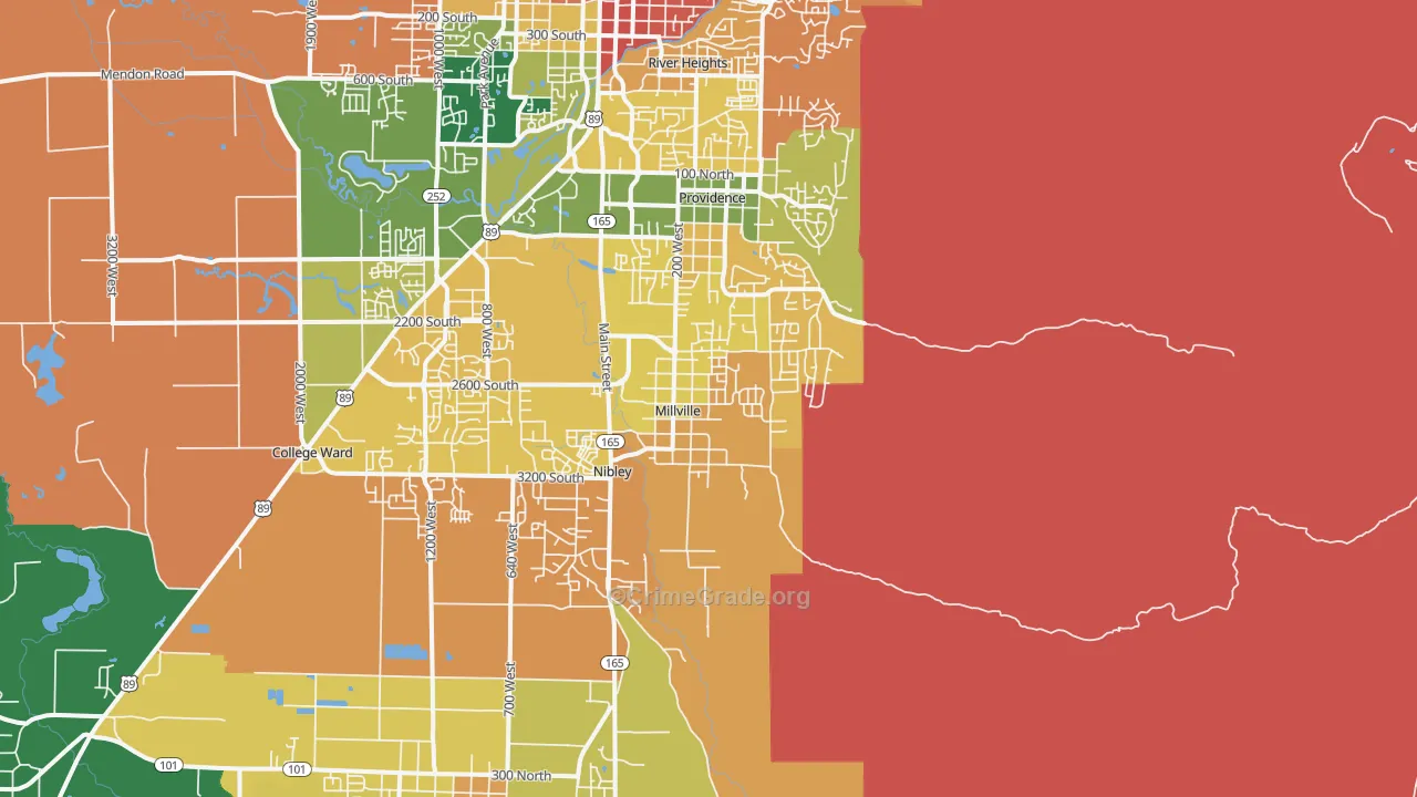 Millville, UT Map of Murder Rates