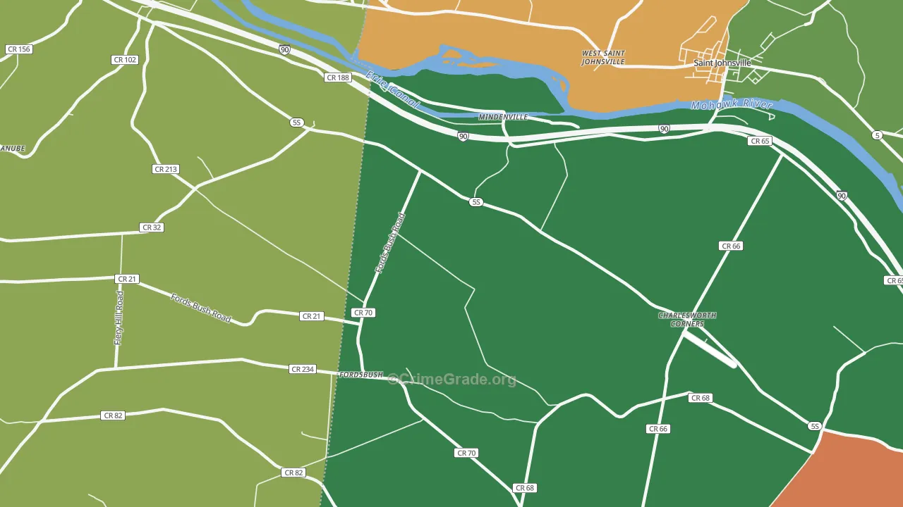 Mindenville, NY Map of Murder Rates