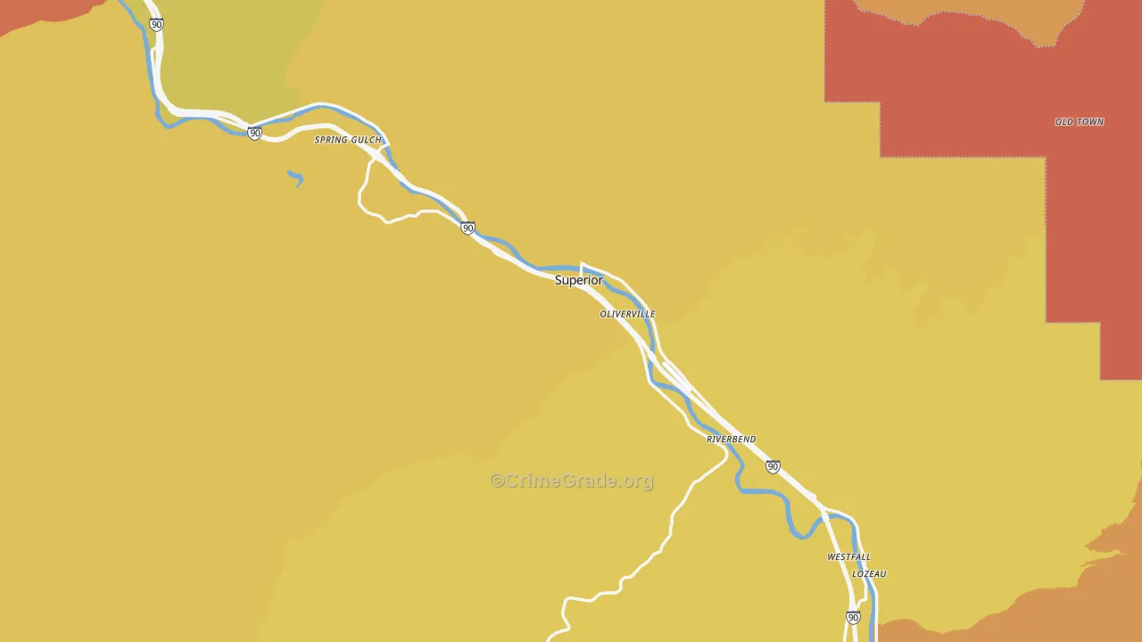 Mineral County, MT Map of Murder Rates