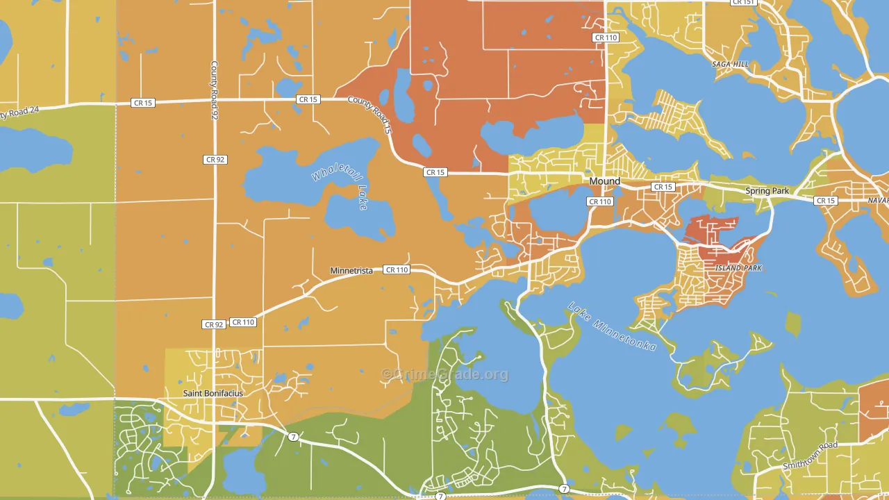 Minnetrista, MN Map of Murder Rates