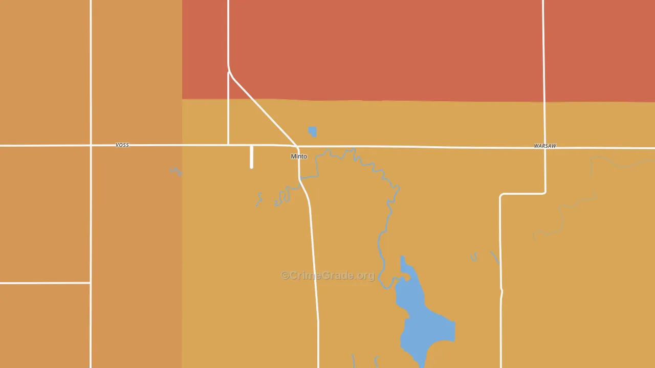 Minto, ND Map of Murder Rates
