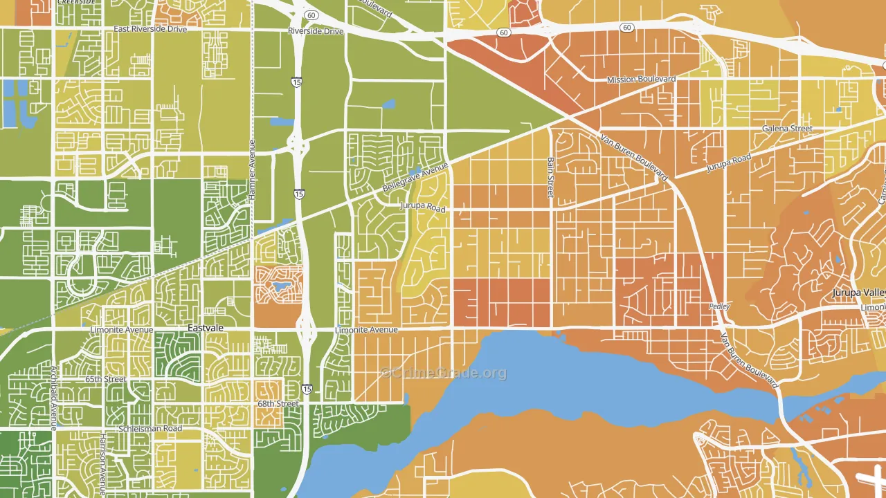 Mira Loma, CA Map of Murder Rates