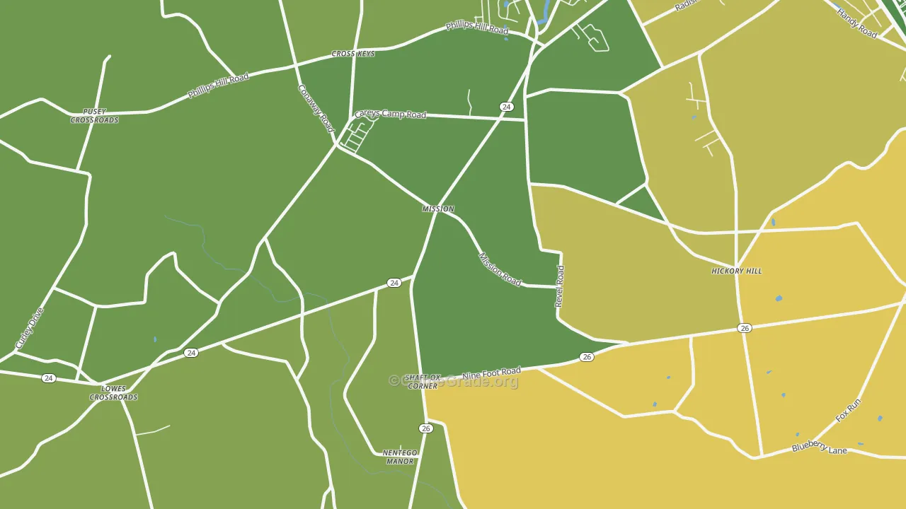 Mission, DE Map of Murder Rates