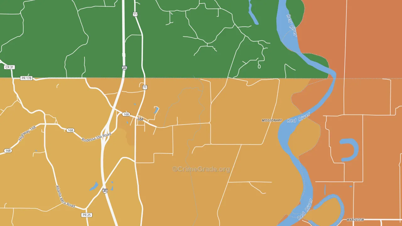 Missionary, LA Map of Murder Rates