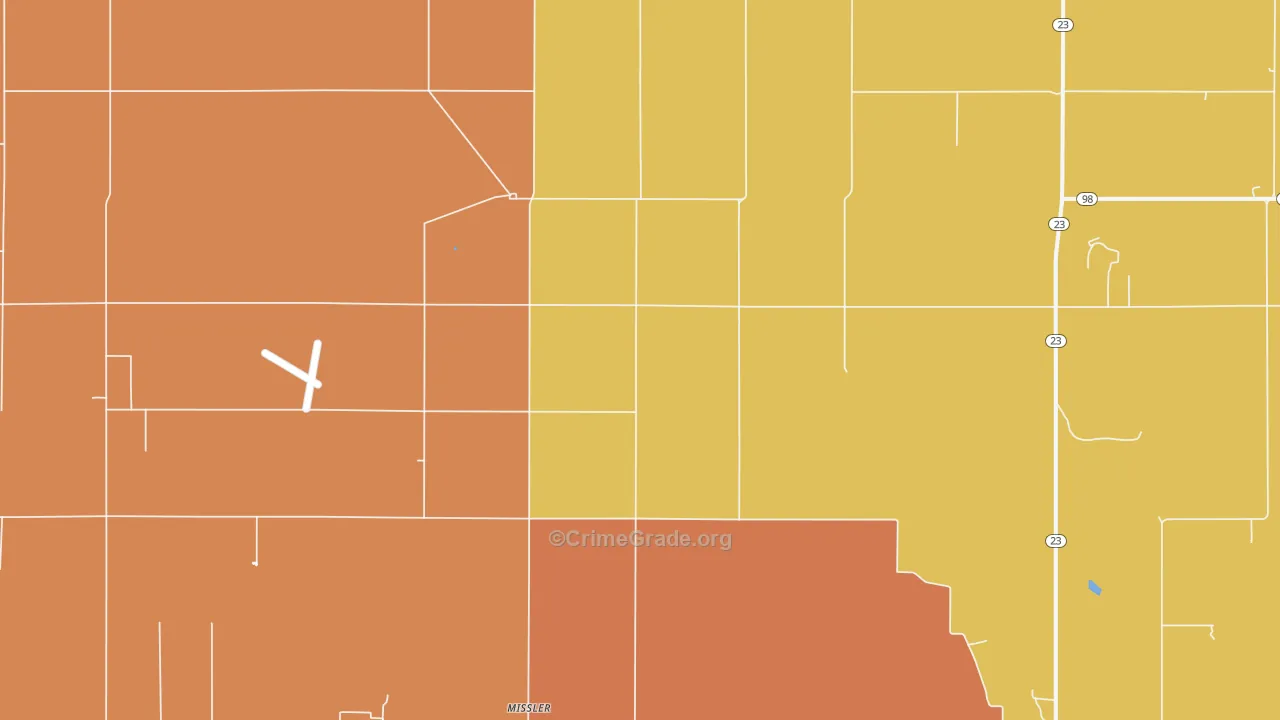 Missler, KS Map of Murder Rates