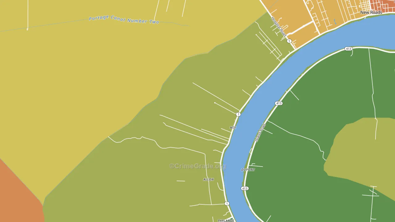 Mix, LA Map of Murder Rates