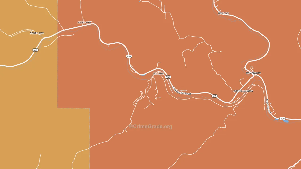 Mix Run, PA Map of Murder Rates