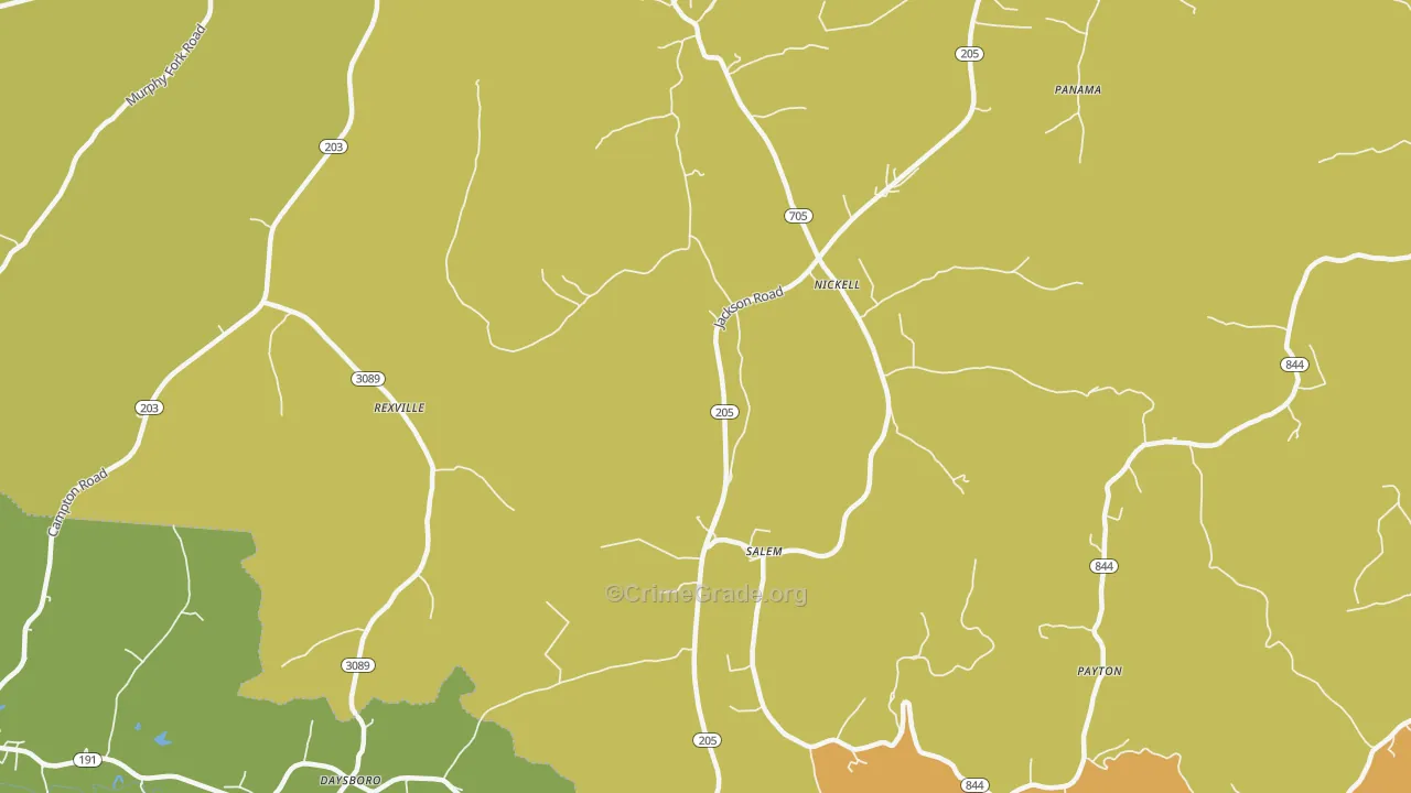 Mize, KY Map of Murder Rates