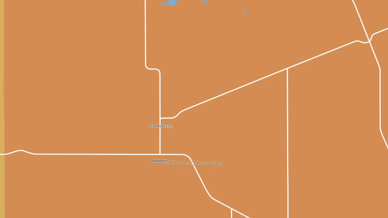 Mobeetie, TX Map of Murder Rates